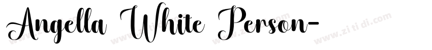 Angella White Person字体转换